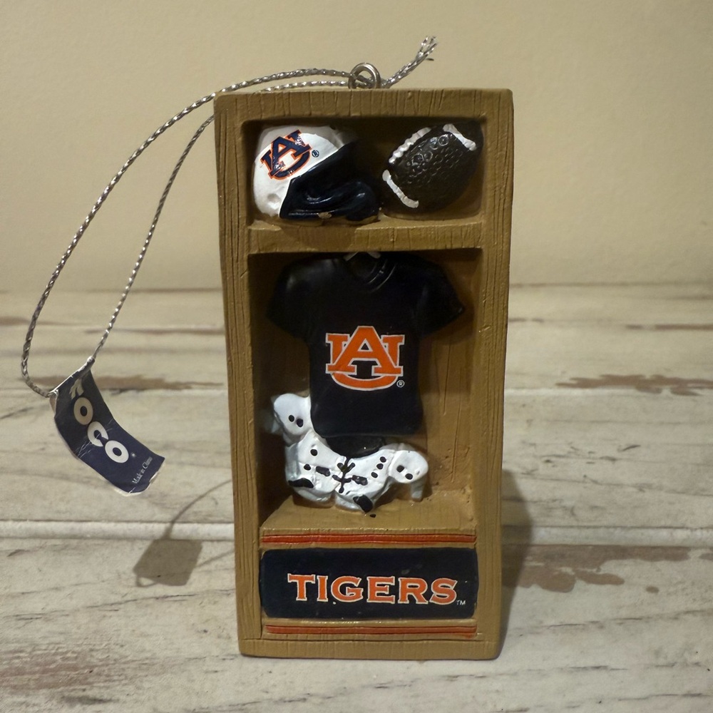 Auburn Tigers Ornament with Football Gear